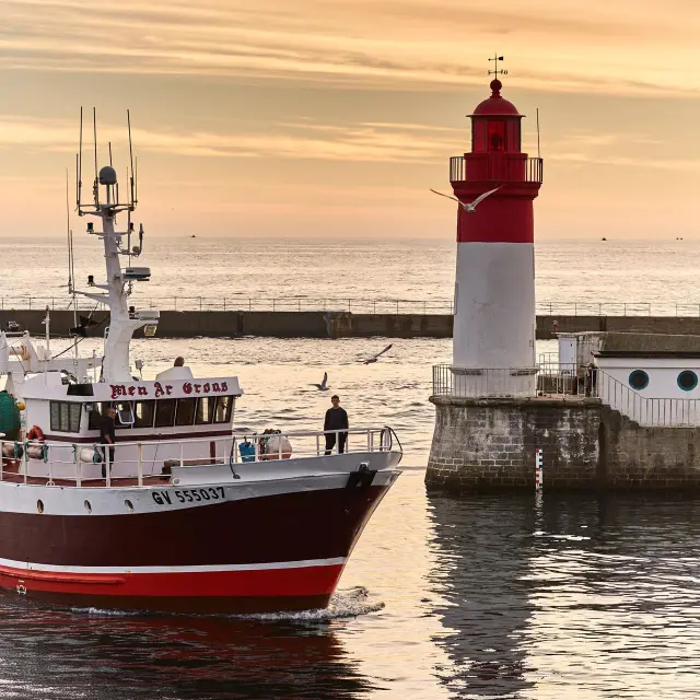 Trawlers arrive in Guilvinec