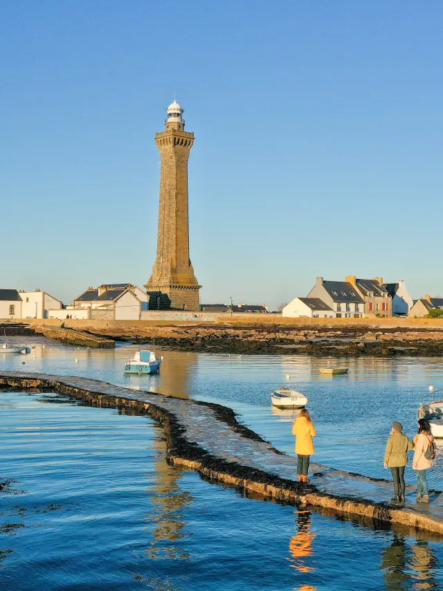 De vuurtoren Eckmühl in Penmarc'h