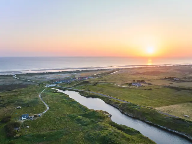 Zonsondergang bij Treguennec