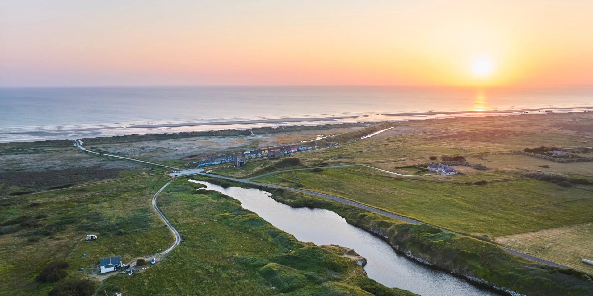 Coucher de soleil à Treguennec