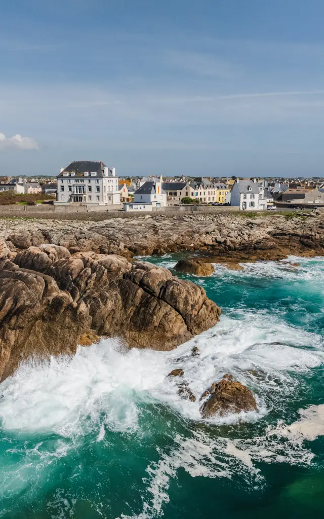 Vue drone de Saint-Guénolé - Penmarc'h