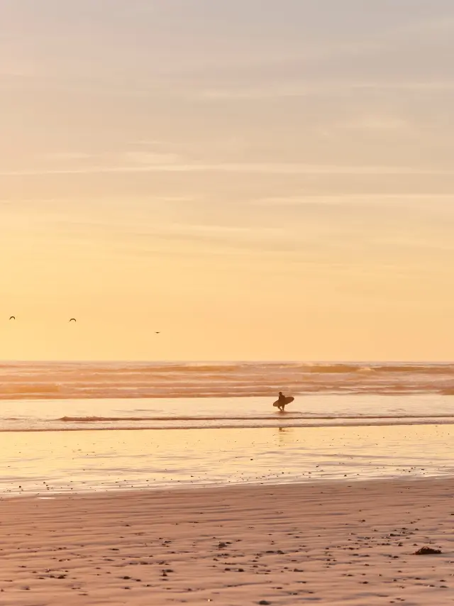 Zonsondergang in de baai van Audierne