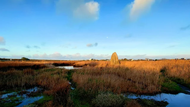 Lever de soleil au Menhir de Lehan - Léchiagat