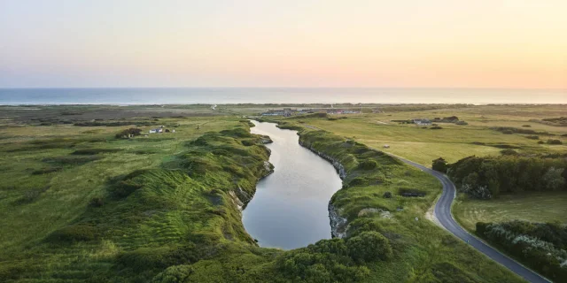 Vue drone sur la Baie d'Audierne
