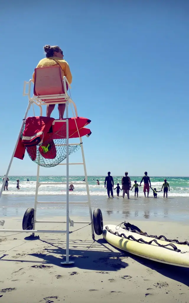 Baignade surveillée - Plage de Tronoen - Saint-Jean-Trolimon