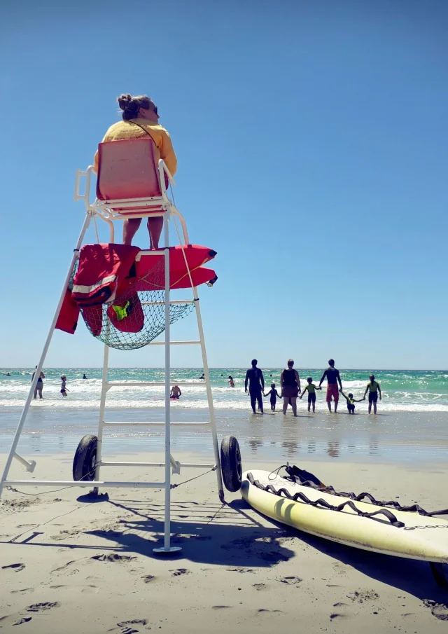 Baignade surveillée - Plage de Tronoen - Saint-Jean-Trolimon