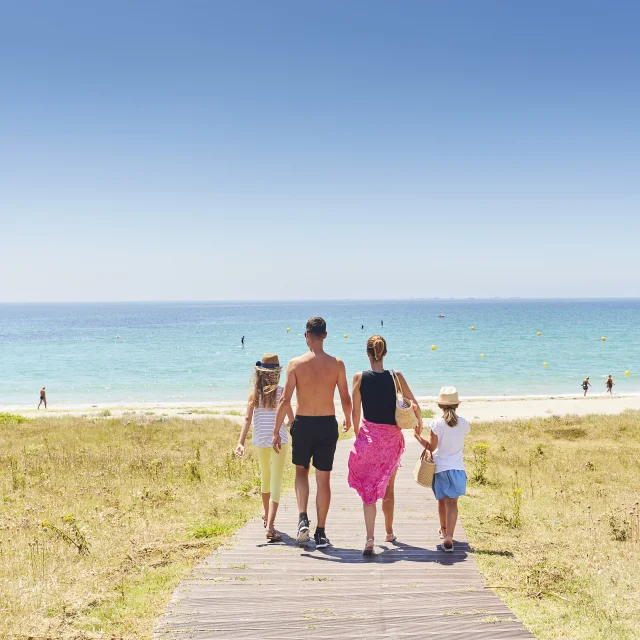 Plage de la Grève Blanche en famille - Le Guilvinec