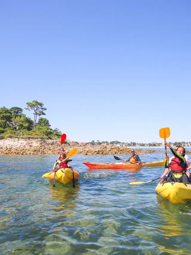 Kayak en familia - Sainte-Marine - Combrit