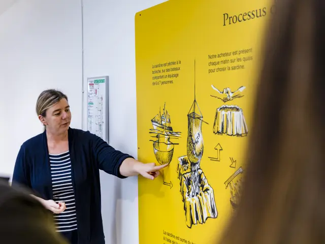 Visite de la Compagnie Bretonne du poisson à Penmarc'h