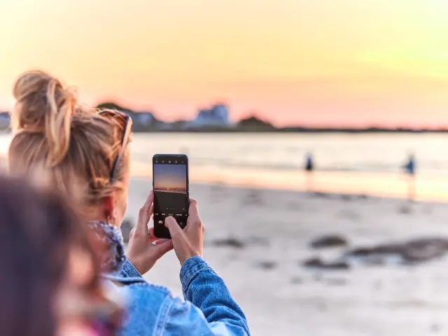 Fotografare il tramonto sull'oceano