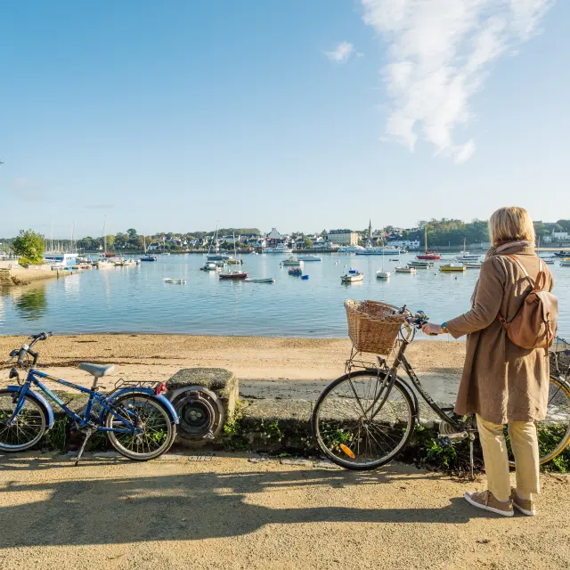 ciclismo en el puerto de Sainte-Marine - Combrit