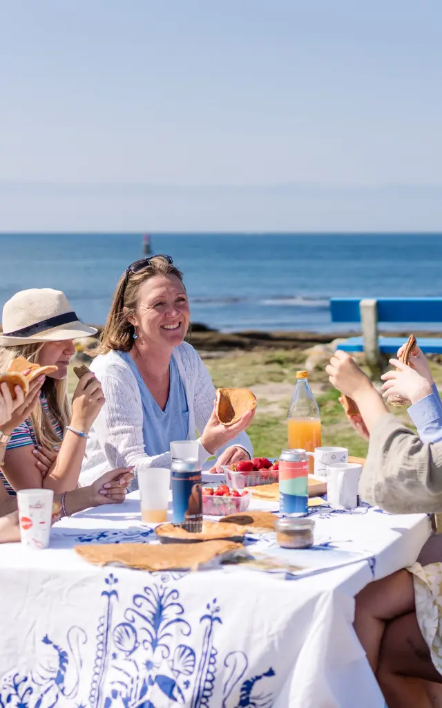 Picknick bij de Pointe de Men Meur in Guilvinec
