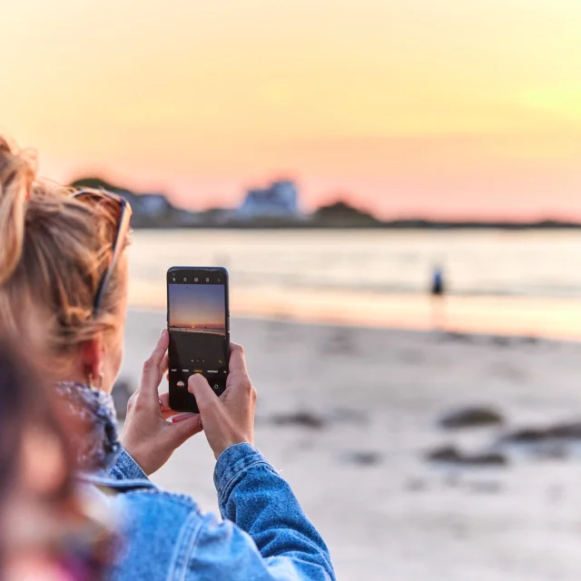 Photographier le coucher de soleil sur l'océan