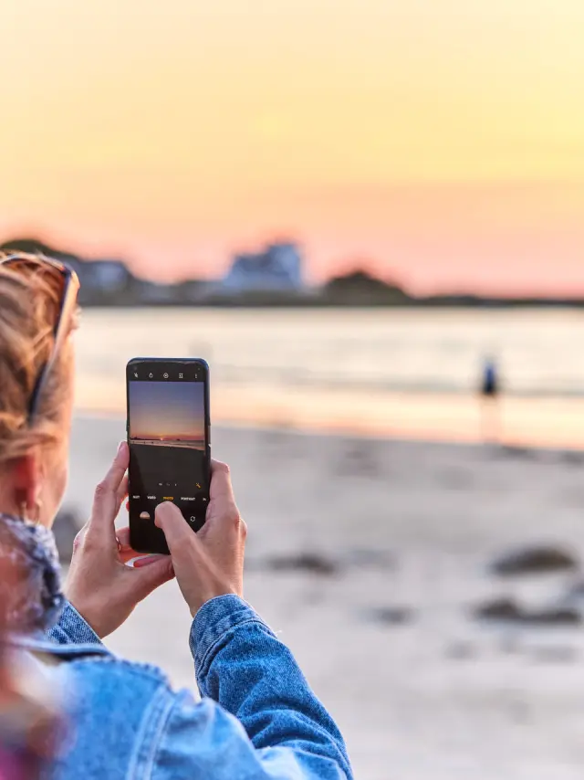 Photographier le coucher de soleil sur l'océan