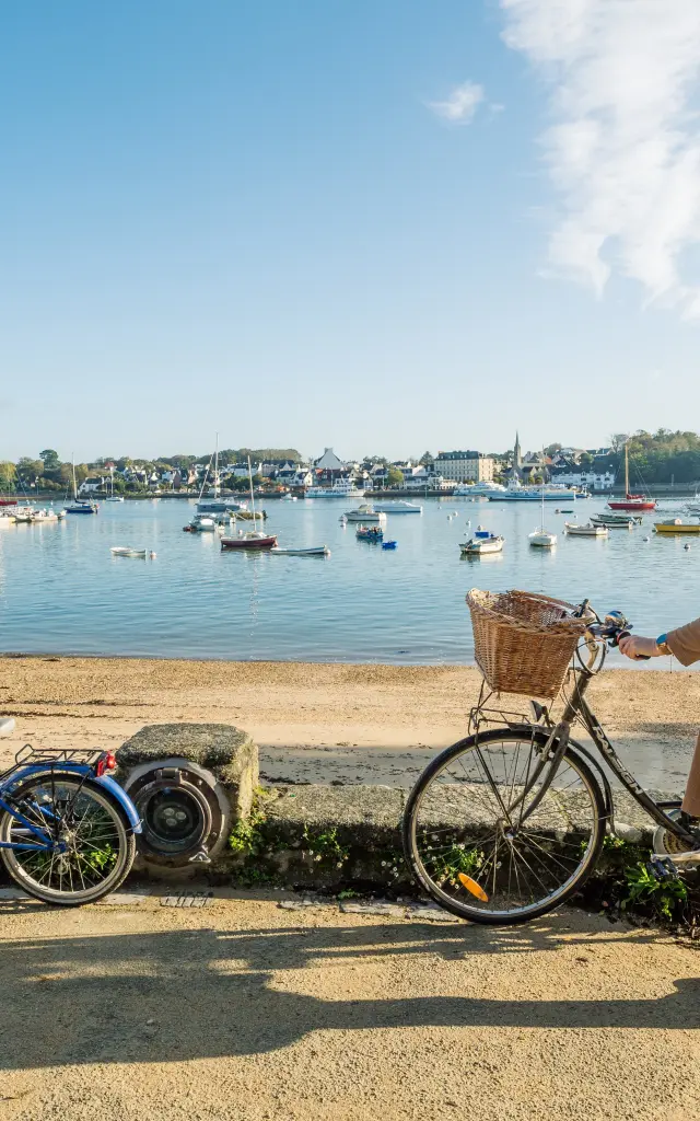 Fahrrad am Hafen von Sainte-Marine - Combrit