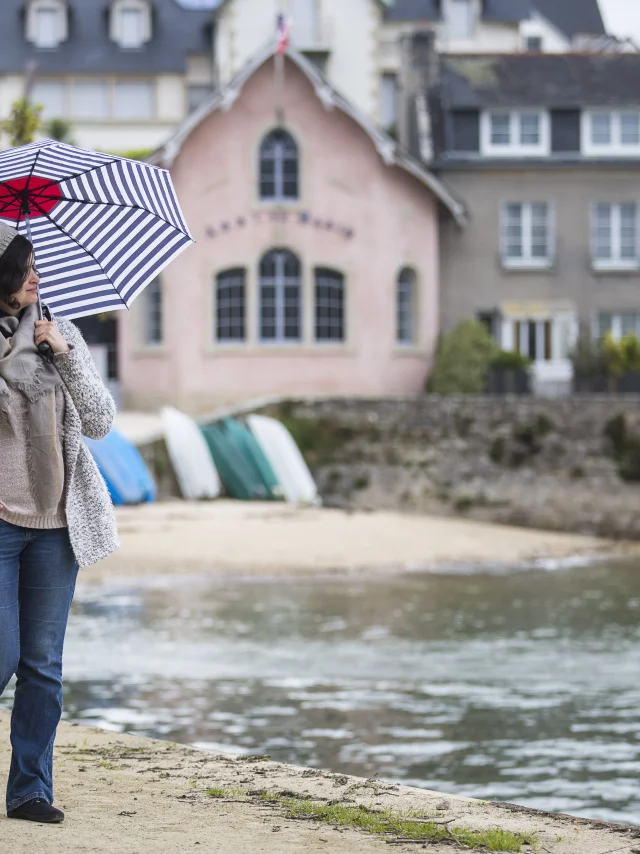 Balade sous la pluie au port de Sainte-Marine