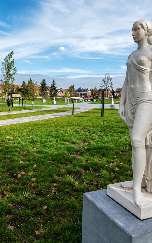 Statue in the Prix de Rome park in Valenciennes