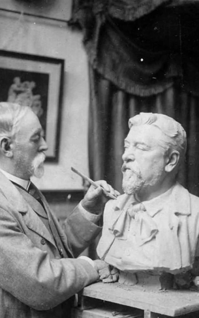 Gustave aan het werk