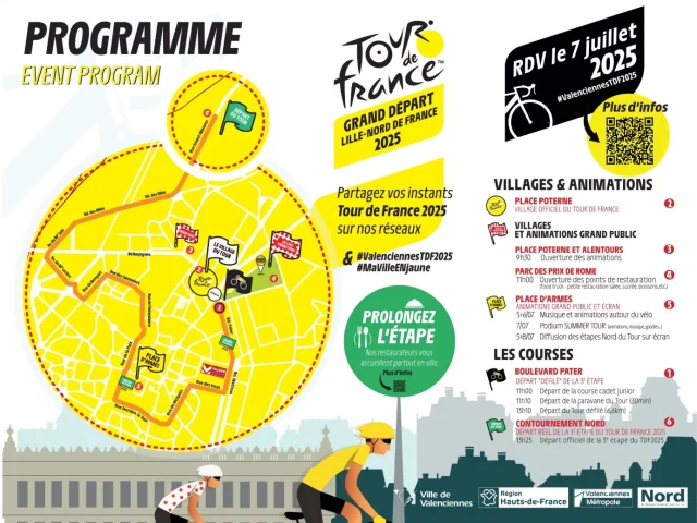 Parcours Tour France Valenciennes