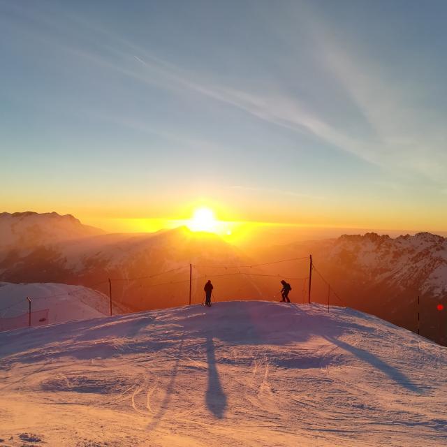 Ski Au Coucher De Soleil 20 Fevrier 2019