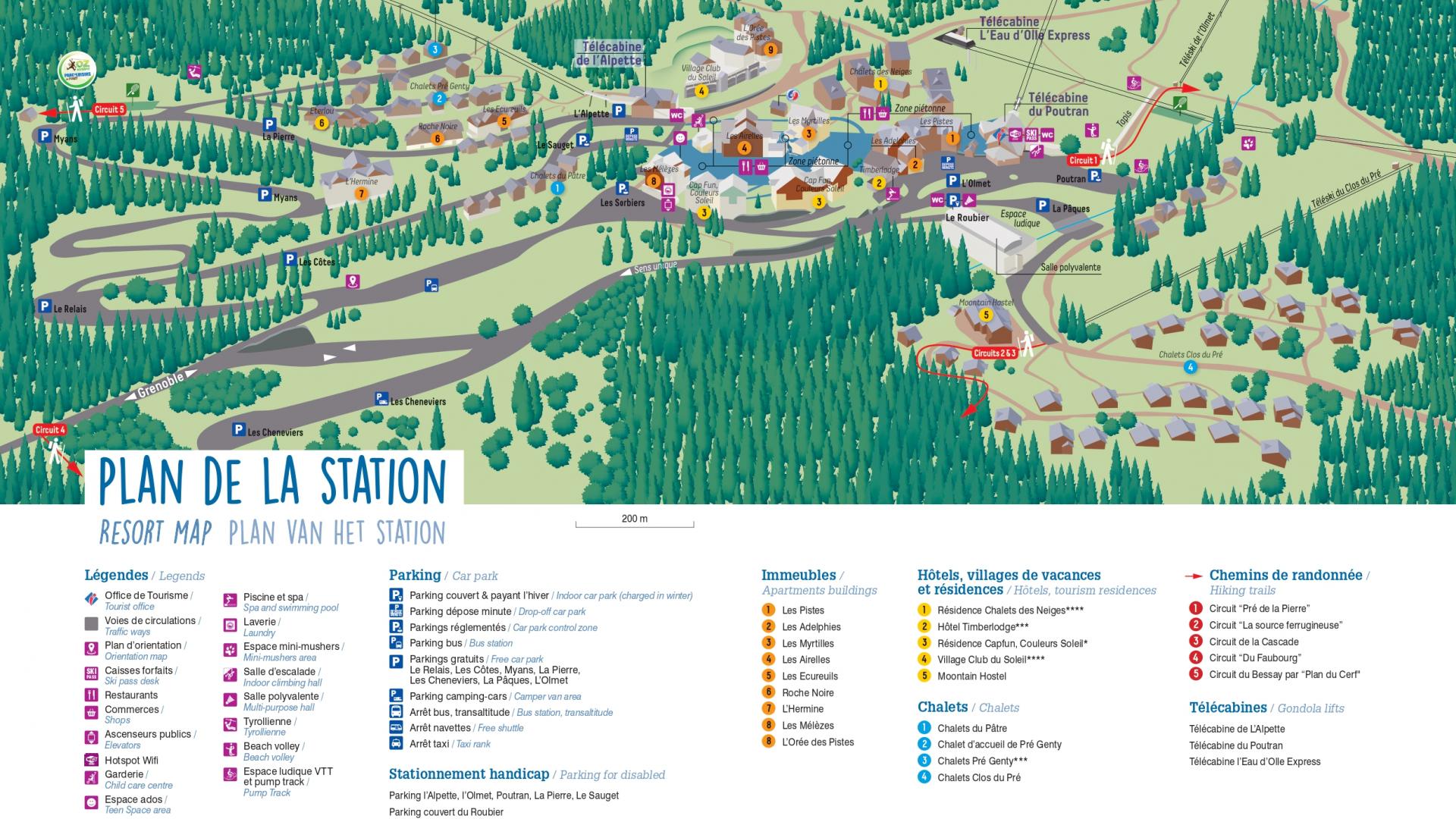 Plan de la station Office de Tourisme d'OzenOisans