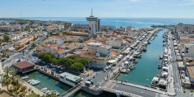 Vue panoramique de Palavas-les-Flots | © Drone Ops