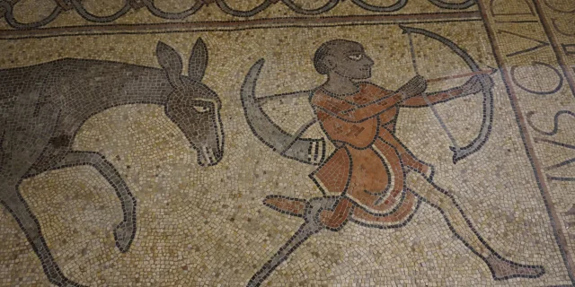 Cathedral Lescar Mosaic Archer Pau Pyrenees Tourism