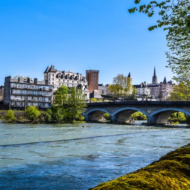 Gave de Pau et pont du 14 juillet - Pau