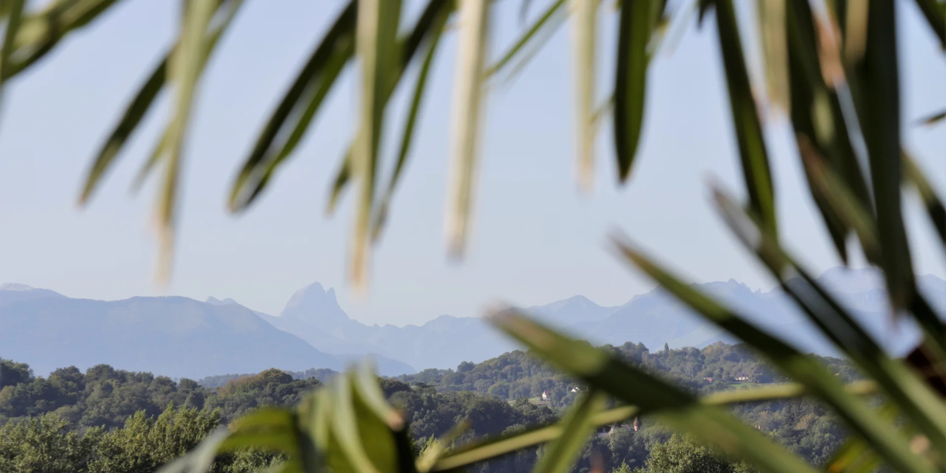 Pau, view from Boulevard des Pyrénées