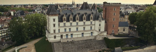 Château de Pau - Vue aérienne