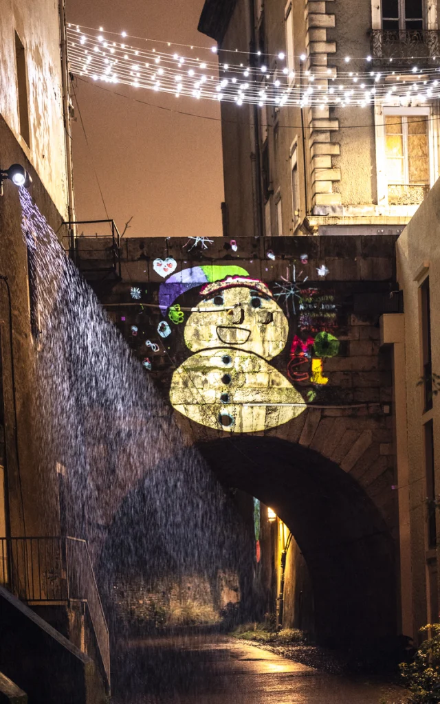 Noël à Pau - Le quartier du Hédas en lumière