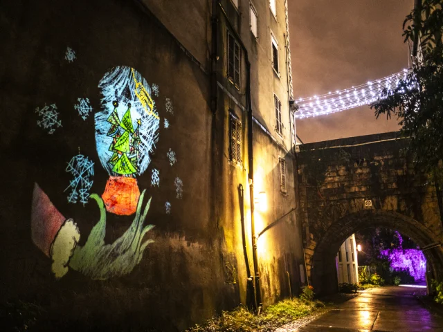 Noël à Pau - Le quartier du Hédas en lumière