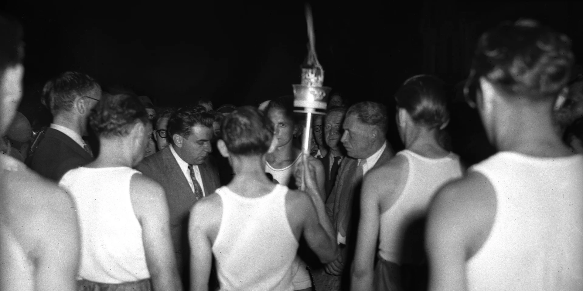 38fi 0033 Staffellauf Olympische Fackel 1948