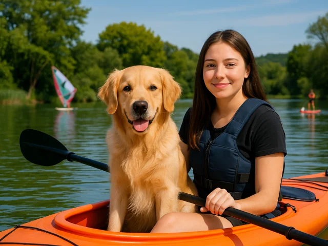 Sortie Kayak avec son chien