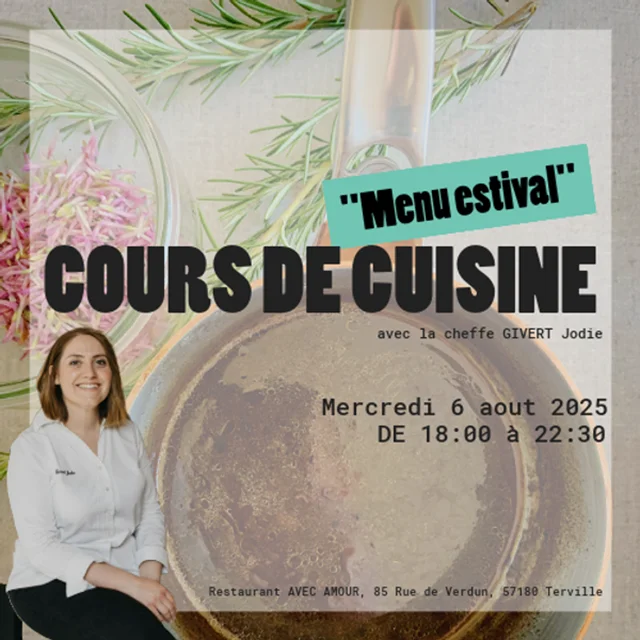 Cours de cuisine au restaurant Avec Amour