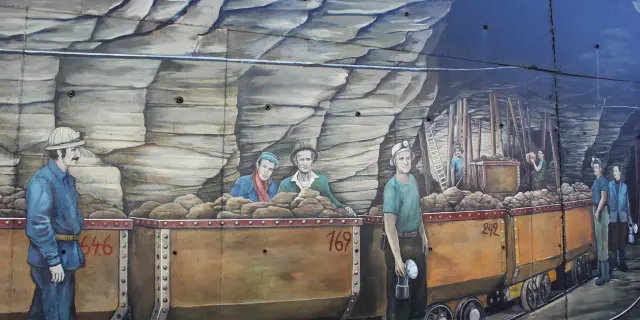 Fresque Les quatre mines