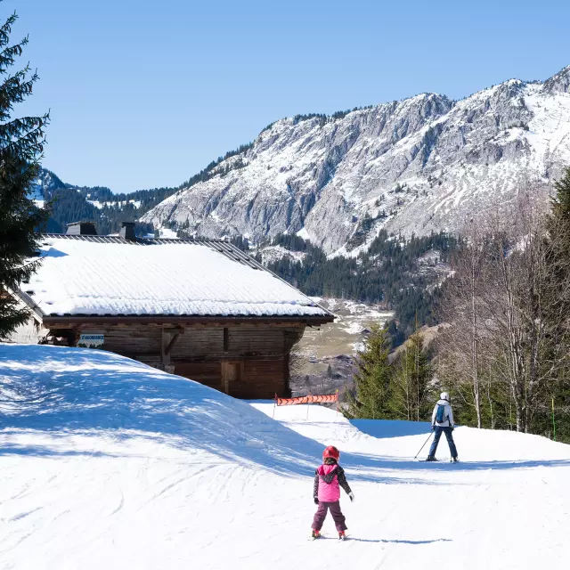 Skiers on the slopes