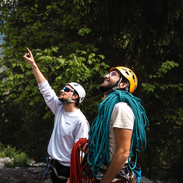 Climbing at Mont Chauffé