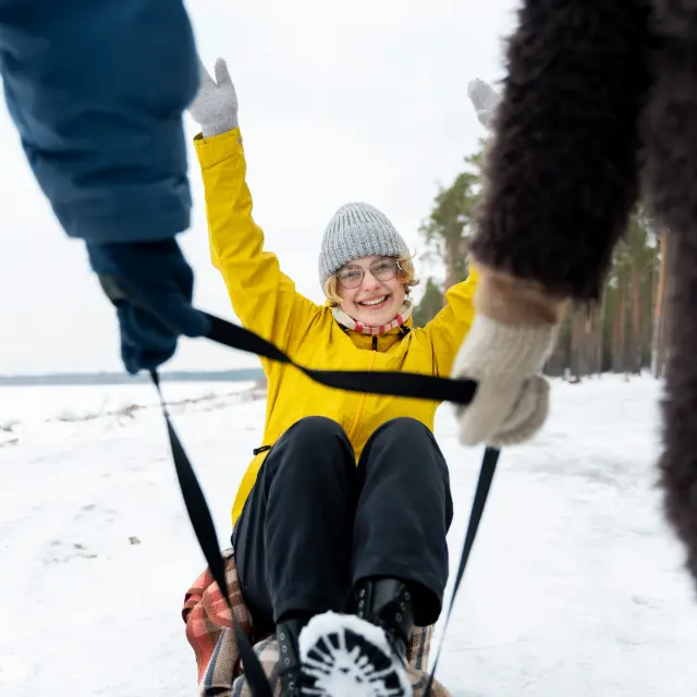 Amis Appreciant Le Voyage D Hiver 1