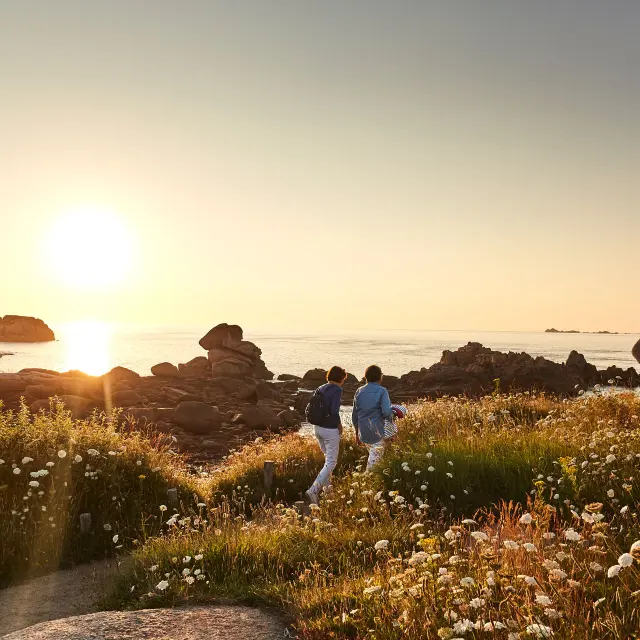 Coucher de soleil | Ploumanac'h entre amis | Perros-Guirec | Côtes d'Armor (Bretagne)