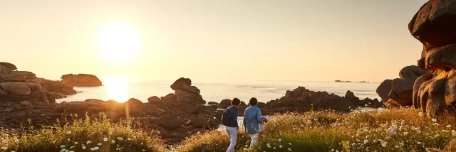 Coucher de soleil | Ploumanac'h entre amis | Perros-Guirec | Côtes d'Armor (Bretagne)