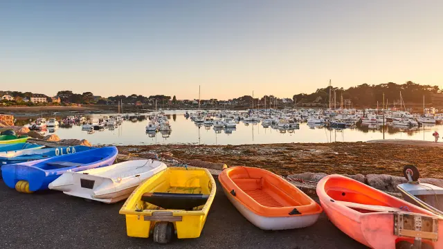 Coucher de soleil au port de Ploumanac'h | Perros-Guirec (Côtes d'Armor-Bretagne)