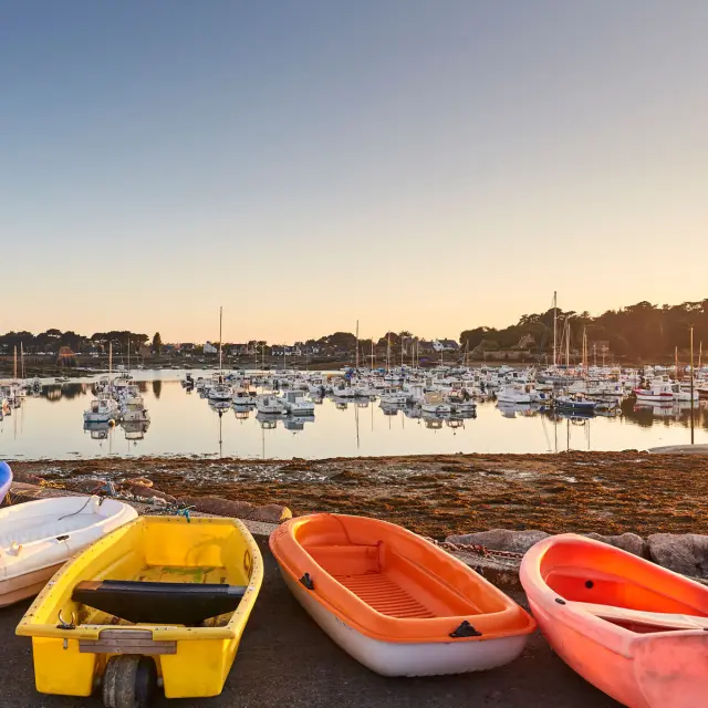 Coucher de soleil au port de Ploumanac'h | Perros-Guirec (Côtes d'Armor-Bretagne)