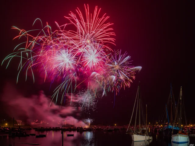 Feu d'artifice au port de Perros-Guirec | Côtes d'Armor (Bretagne)