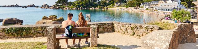 Petite pause en amoureux à la Plage de Saint-Guirec- Perros-Guirec | Côtes d'Armor (Bretagne)