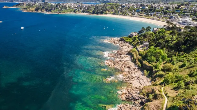 vue du ciel | Plage de Trestraou | Perros-Guirec | Trestraou | Côtes d'Armor (Bretagne)