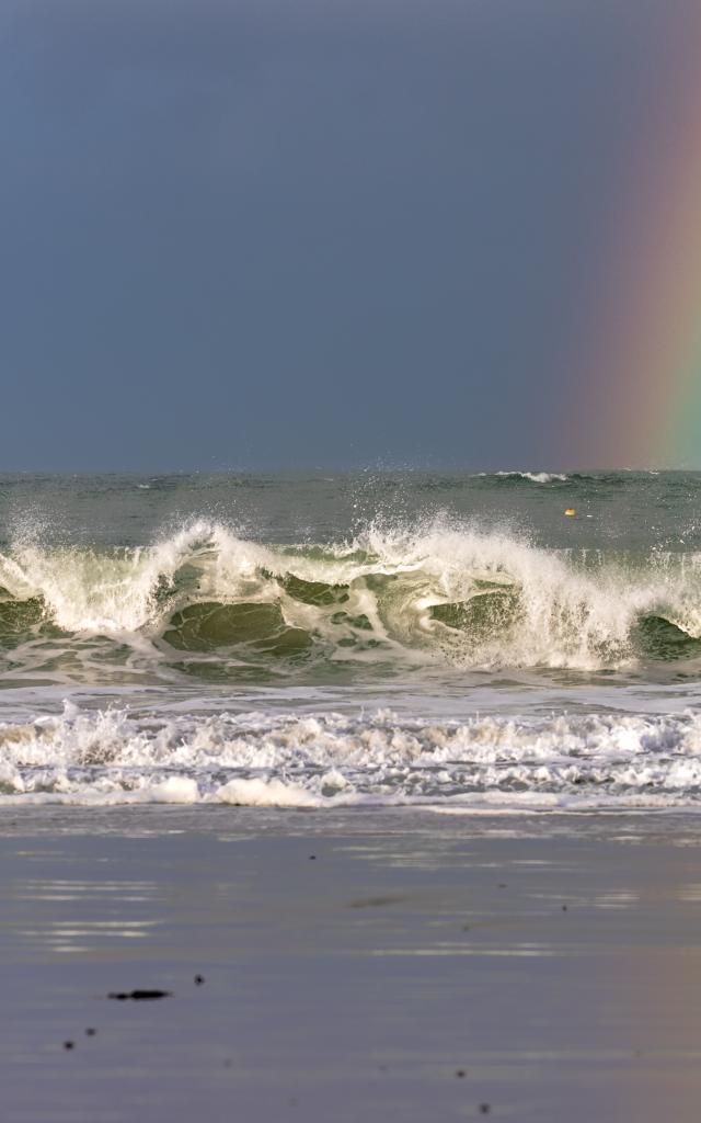 Mer&pluie plage de trestraou Perros-Guirec