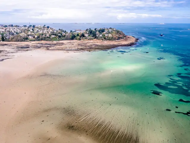 OT - marée basse, estran,Trestrignel, Perros-Guirec, Bretagne, Côtes d'Armor