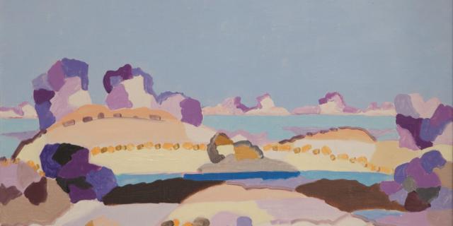 Charles Lapicque ( 1898-1988). Lagune bretonne, 1959