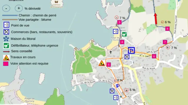 Plan Rando PMR Ploumanac'h, Perros-Guirec | MDL
